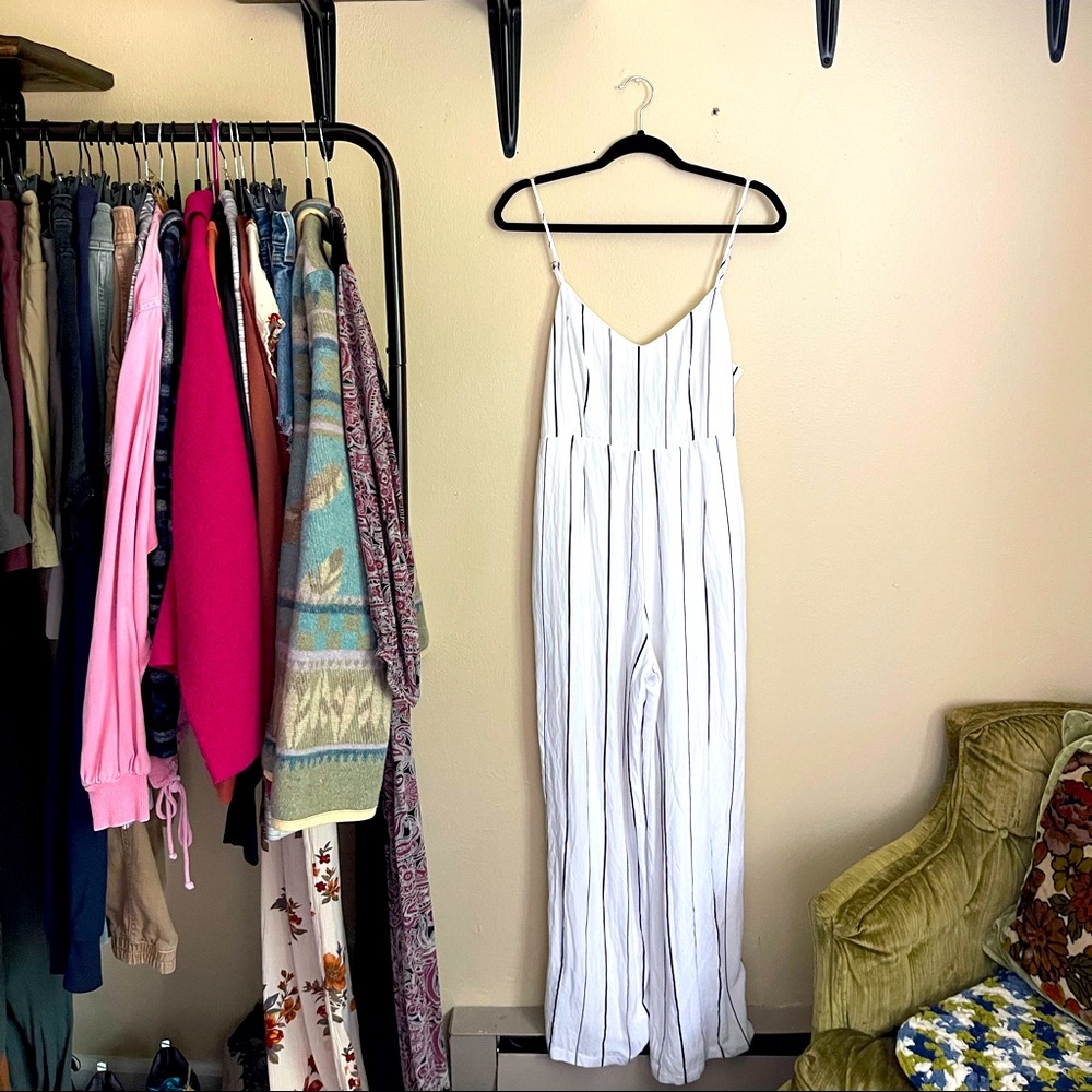 ✿ Lush Stripped Jumpsuit ✿